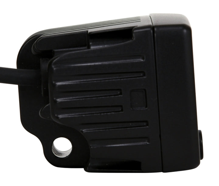 KC HiLiTES C-Series 2in. C2 LED Light 20w Area Flood Beam (Pair Pack System) - Black - Bull Strap