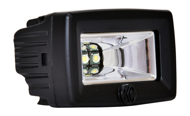 KC HiLiTES C-Series C2 LED 2in. Backup Area Flood Light 20w (Pair Pack System) - Black - Bull Strap