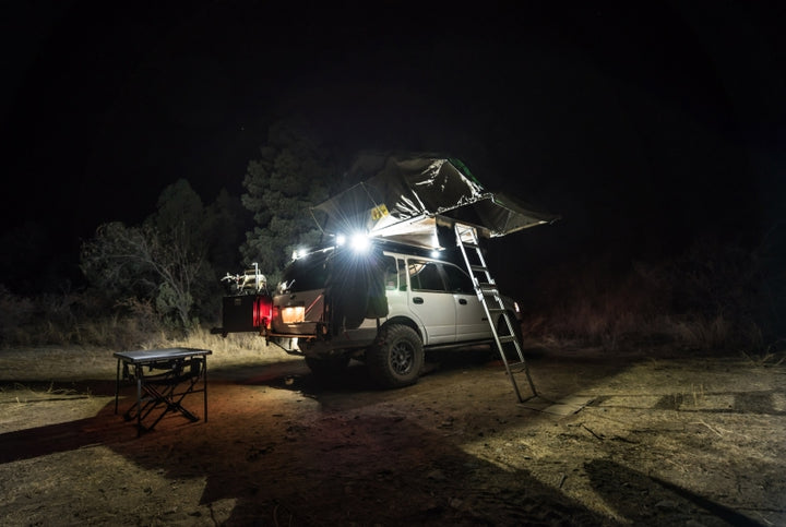 KC HiLiTES C-Series C2 LED 2in. Backup Area Flood Light 20w (Pair Pack System) - Black - Bull Strap