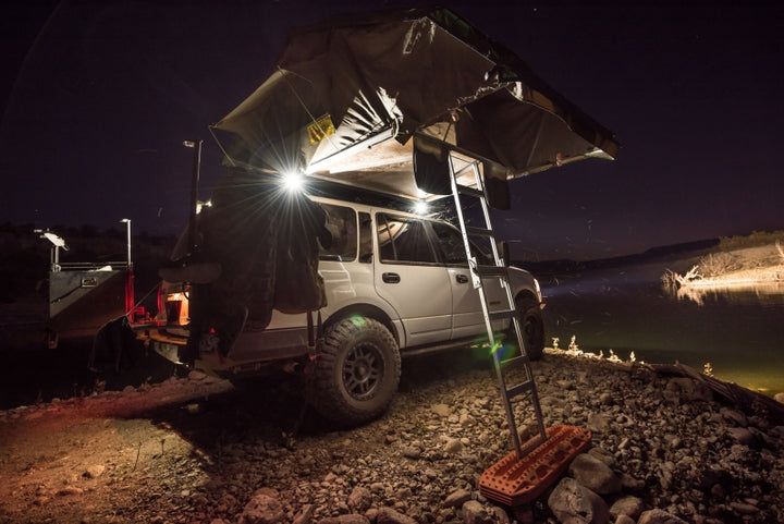 KC HiLiTES C-Series C2 LED 2in. Backup Area Flood Light 20w (Pair Pack System) - Black - Bull Strap