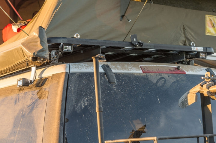 KC HiLiTES C-Series C2 LED 2in. Backup Area Flood Light 20w (Pair Pack System) - Black - Bull Strap