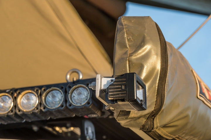 KC HiLiTES C-Series C2 LED 2in. Backup Area Flood Light 20w (Pair Pack System) - Black - Bull Strap