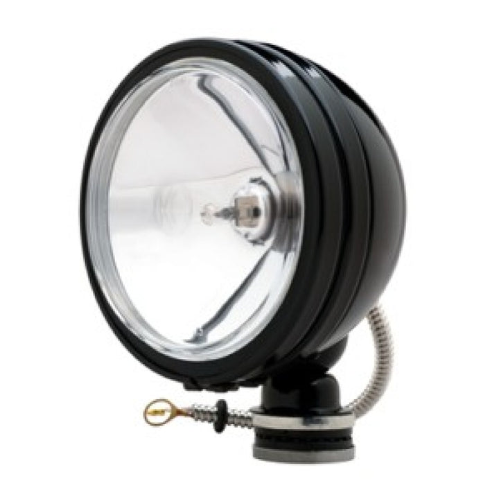 KC HiLiTES Daylighter 6in. Halogen Light 100w Spot Beam (Single) - Black SS - Bull Strap