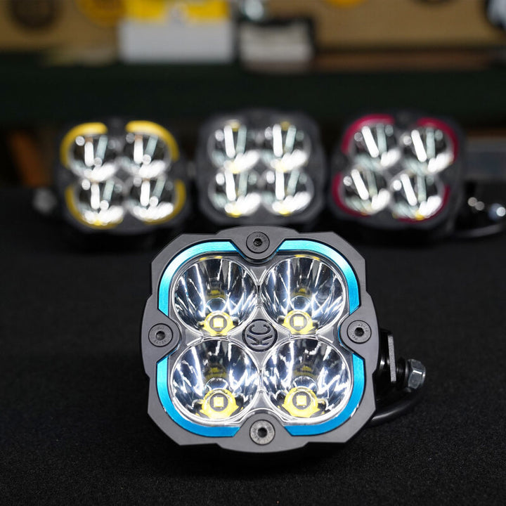 KC HiLiTES FLEX ERA 4 Color Bezel Ring Blue (ea) - Bull Strap