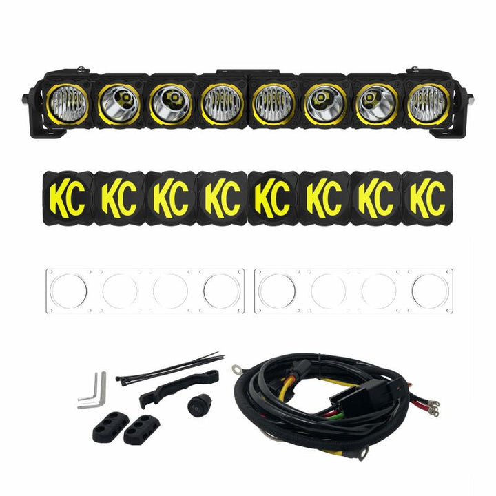 KC HiLiTES FLEX ERA LED 20in. Light Bar - Master Kit - Bull Strap