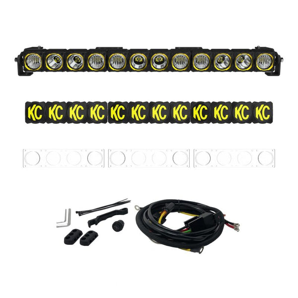 KC HiLiTES FLEX ERA LED 30in. Light Bar - Master Kit - Bull Strap