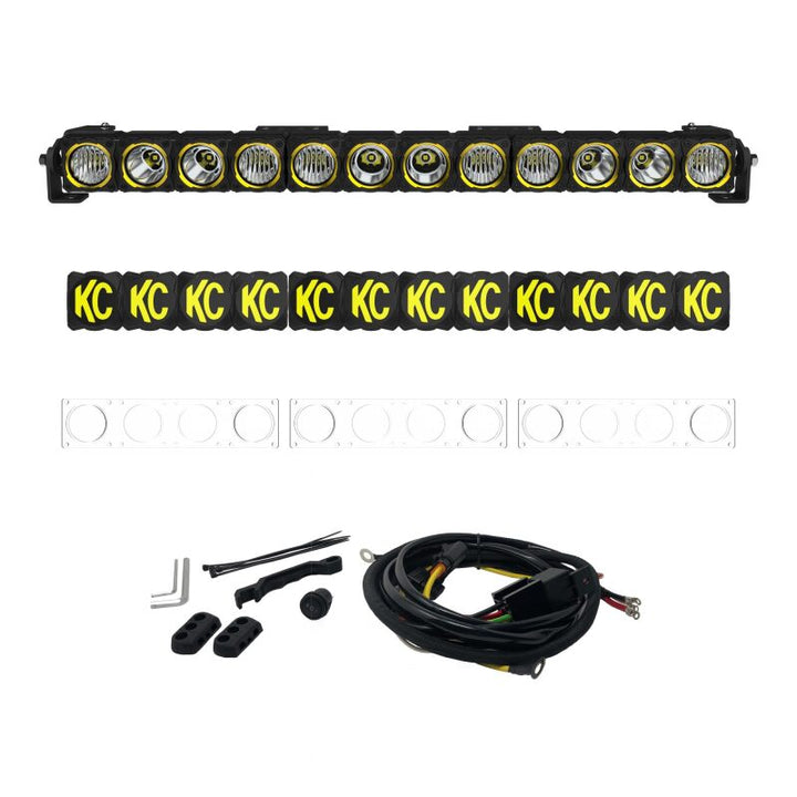 KC HiLiTES FLEX ERA LED 30in. Light Bar - Master Kit - Bull Strap