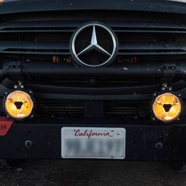 KC HiLiTES Gravity Titan LED 6in. - Pair Pack (SAE Driving Beam) - Bull Strap