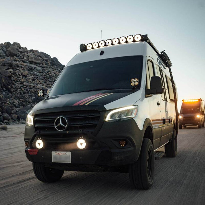 KC HiLiTES Gravity Titan LED 6in. - Pair Pack (SAE Driving Beam) - Bull Strap