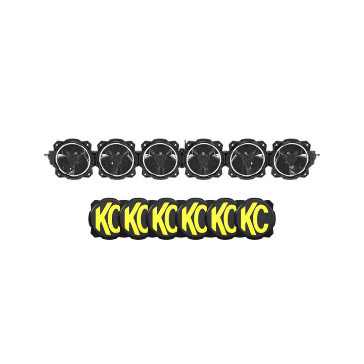 KC HiLiTES Gravity Titan LED Light Bar - 39in. (6-Light) - Bull Strap
