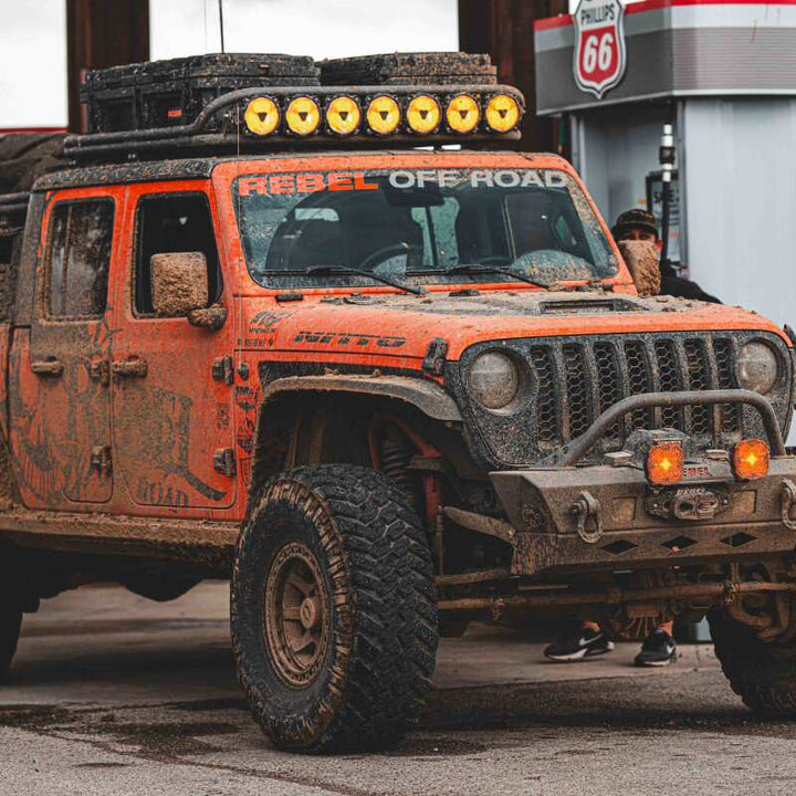 KC HiLiTES Gravity Titan LED Light Bar - 45in. (7-Light) - Bull Strap