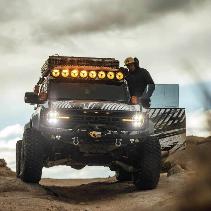 KC HiLiTES Gravity Titan LED Light Bar - 50in. (8-Light) - Bull Strap