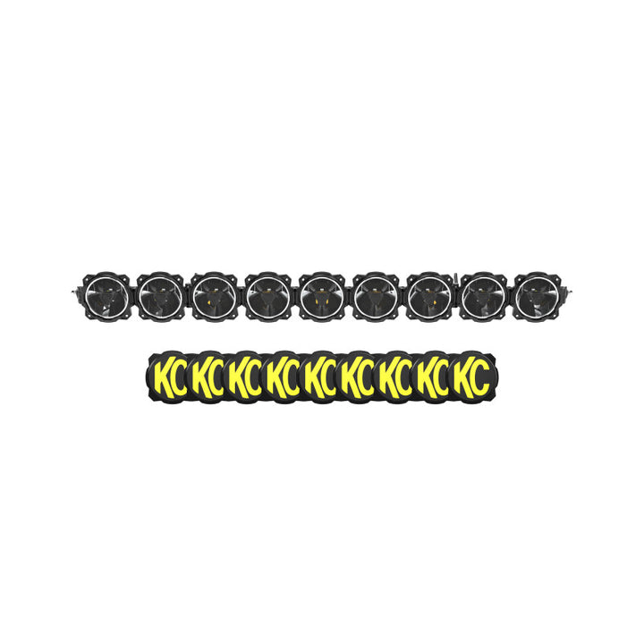KC HiLiTES Gravity Titan LED Light Bar - 57in. (9-Light) - Bull Strap