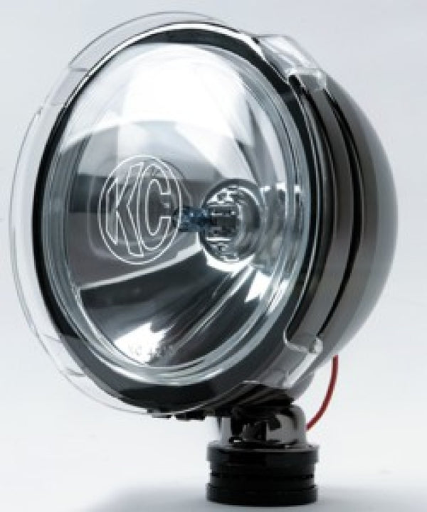 KC HiLiTES LiteShield Acrylic Cover for 6in. SlimLite/Daylighter/Pro-Sport Lights (Pair) - Clear - Bull Strap