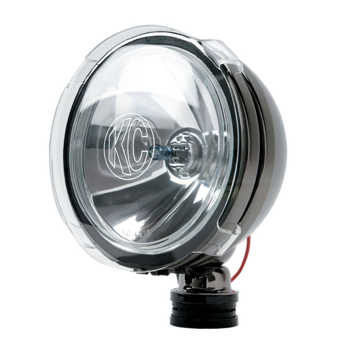 KC HiLiTES LiteShield Acrylic Cover for 6in. SlimLite/Daylighter/Pro-Sport Lights (Pair) - Clear - Bull Strap