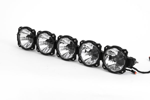 KC HiLiTES Universal 32in. Pro6 Gravity LED 5-Light 100w Combo Beam Light Bar (No Mount) - Bull Strap
