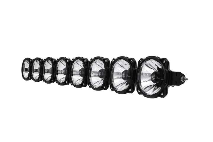 KC HiLiTES Universal 50in. Pro6 Gravity LED 8-Light 160w Combo Beam Light Bar (No Mount) - Bull Strap