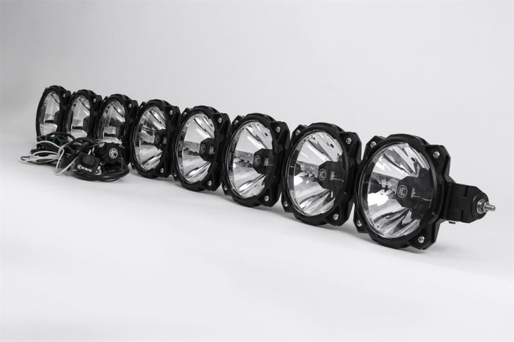 KC HiLiTES Universal 50in. Pro6 Gravity LED 8-Light 160w Combo Beam Light Bar (No Mount) - Bull Strap