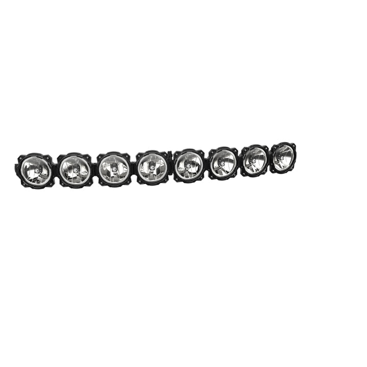 KC HiLiTES Universal 50in. Pro6 Gravity LED 8-Light 160w Combo Beam Radius Light Bar - Bull Strap
