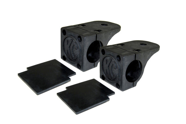 KC HiLiTES Universal Tube Clamp Light Mount Bracket Set / 1.25in. to 1.5in. Bar (Pair) - Bull Strap
