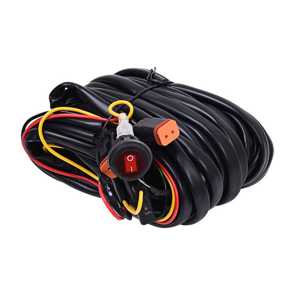KC HiLiTES Wiring Harness for (2) Lights w/2-Pin Deutsch Connectors (110w Max Total) - Bull Strap