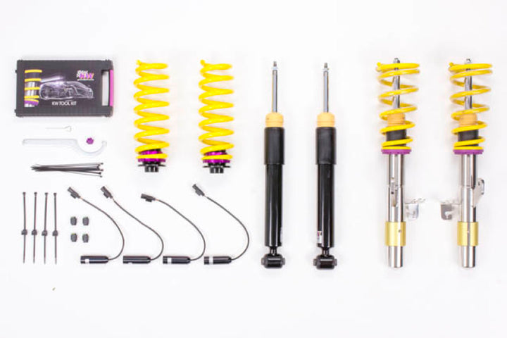 KW Coilover Kit V2 BMW 3 Series F30 6-Cyl w/ EDC Bundle - Bull Strap