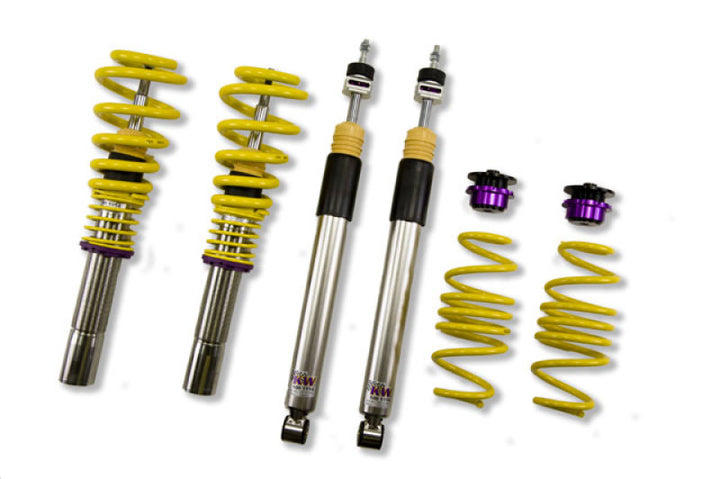 KW Coilover Kit V3 Audi A4 S4 (8K/B8) w/o electronic dampening controlSedan FWD + Quattro - Bull Strap