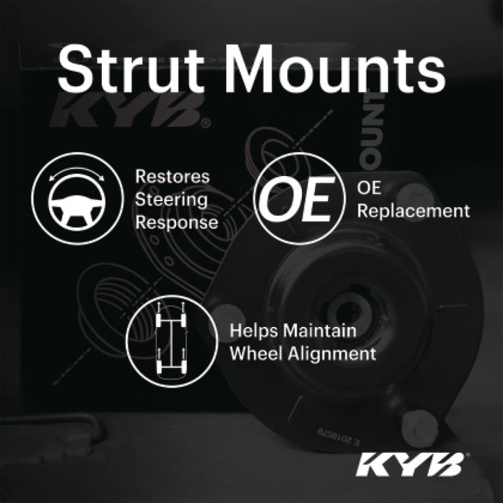 KYB 19-22 Hyundai Santa Fe Strut Mount Kit - Rear - Bull Strap