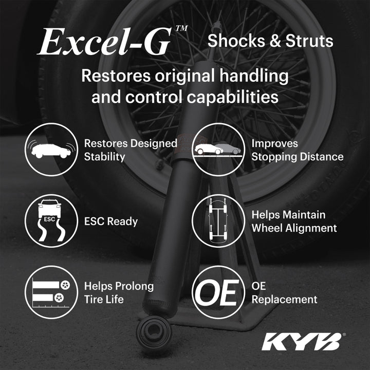 KYB Shocks & Struts Excel-G Front Right HONDA Prelude 1992-01 - Bull Strap