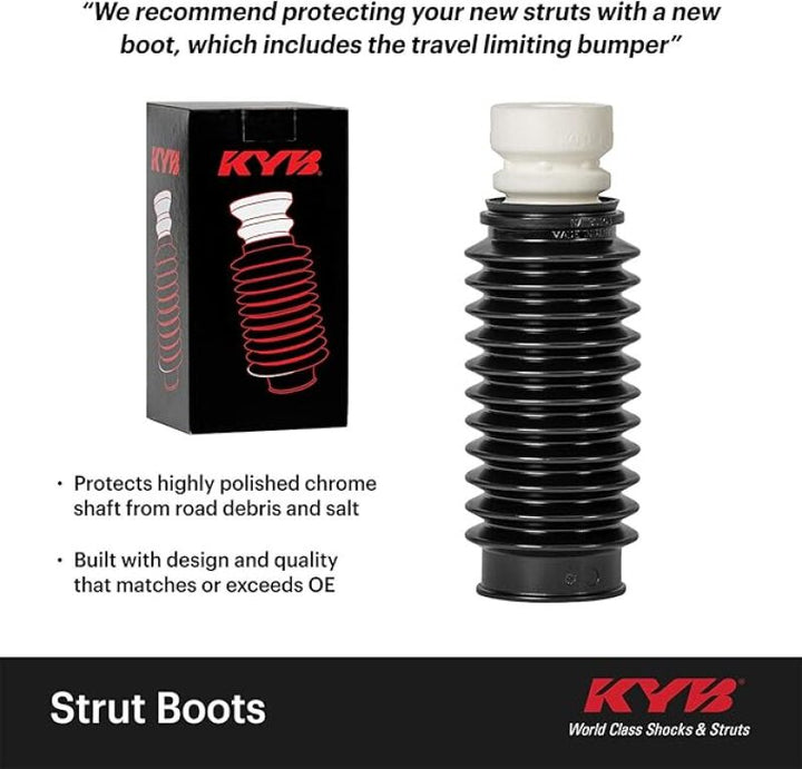 KYB Shocks & Struts Strut Boots Front HYUNDAI Excel 1990-94 HYUNDAI Scoupe 1991-95 MITSUBISHI Precis - Bull Strap