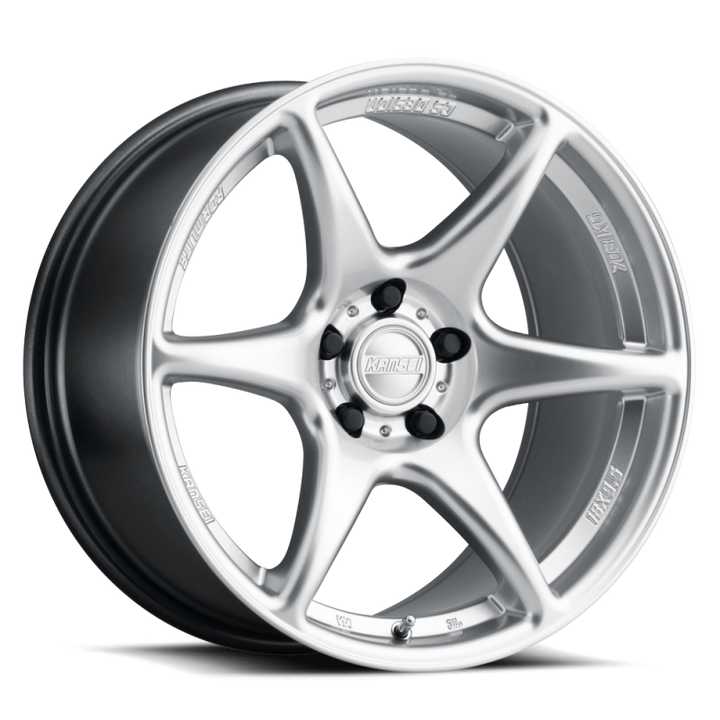 Kansei K11S Tandem 18x10.5in / 5x114.3 BP / 12mm Offset / 73.1mm Bore - Hyper Silver Wheel - Bull Strap