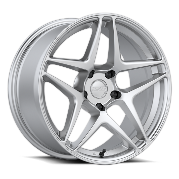 Kansei K15H Astro 18x9.5in / 5x114.3 BP / 22mm Offset / 73.1mm Bore - Hyper Silver Wheel - Bull Strap