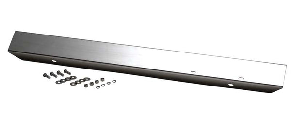 Kentrol 45-86 Jeep CJ 42 Inch Front Bumper Without Hole - Polished Silver - Bull Strap