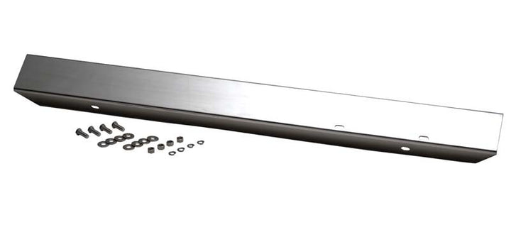 Kentrol 45-86 Jeep CJ 42 Inch Front Bumper Without Hole - Polished Silver - Bull Strap