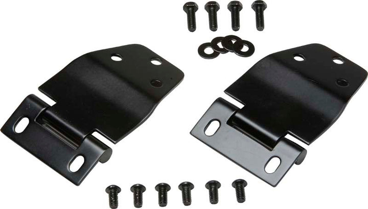 Kentrol 77-86 Jeep CJ7 Hardtop Liftgate Hinge Pair - Powdercoat Black - Bull Strap