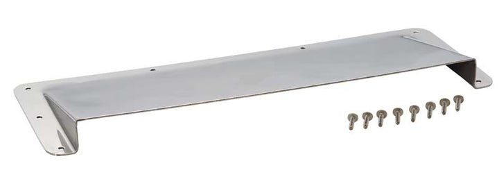 Kentrol 78-95 Jeep CJ/Wrangler YJ Hood Vent Air Scoop - Polished Silver - Bull Strap