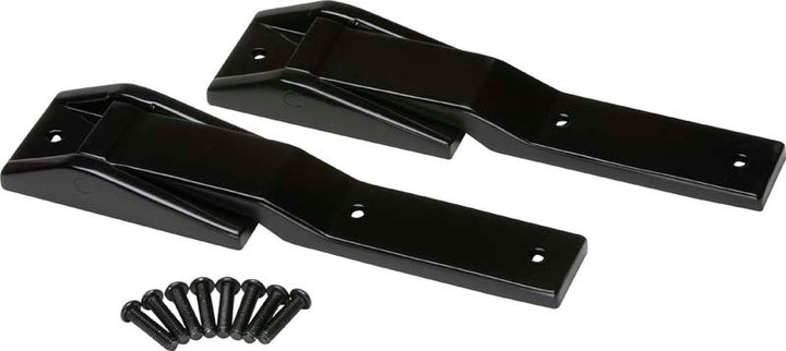 Kentrol 97-06 Jeep Wrangler TJ Tailgate Hinge Pair - Powdercoat Black - Bull Strap