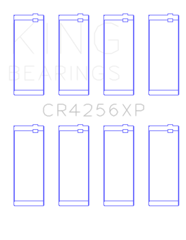 King Engine Bearings 03-05 Dodge Neon SRT4 2.4L Performance Rod Bearing Set - Size STD - Bull Strap