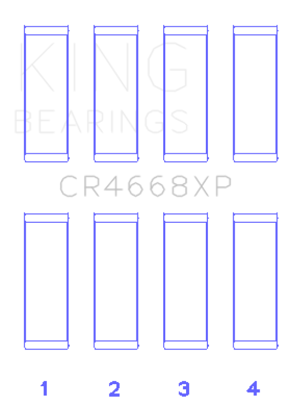 King 08-09 Chrysler Caliber SRT4/Mitsubishi/Hyundai/Kia World Engine Connecting Rod Bearing Set - Bull Strap
