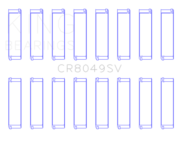 King Engine Bearings 08-11 BMW N62/N63/S63 Rod Bearing Set - Bull Strap