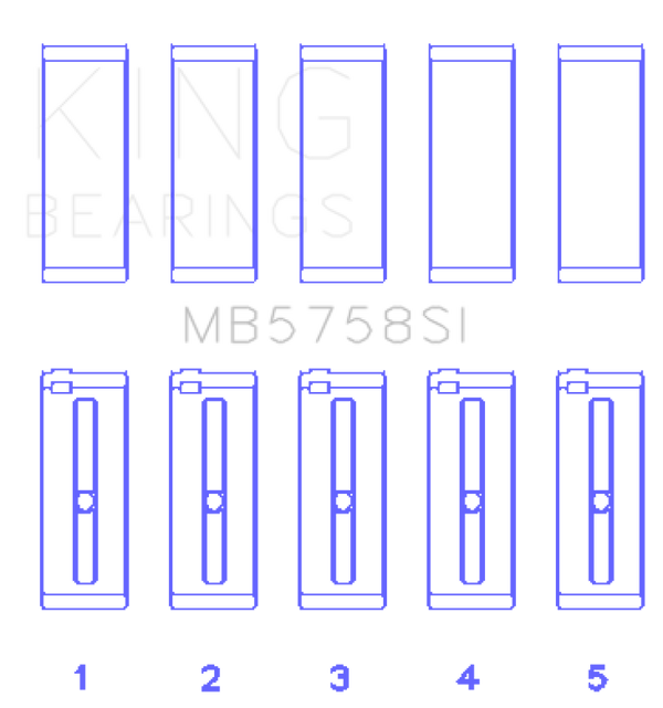 King Engine Bearings 2007 Mini Cooper Main Bearing Set - Size STD - Bull Strap