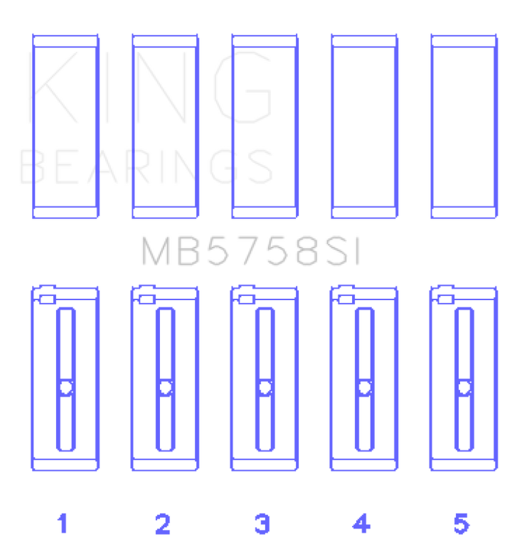 King Engine Bearings 2007 Mini Cooper Main Bearing Set - Size STD - Bull Strap