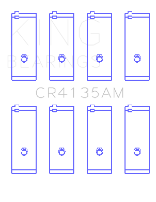 King Engine Bearings 85-01 Toyota 5SFE L4 DOHC 16 Valves Rod Bearing Set - Size STD - Bull Strap