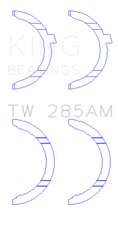 King Engine Bearings 94-01 Toyota 2.4L 2RZ-FE/2.7L 3RZ-FE Thrust Washer Set - Bull Strap
