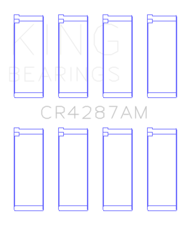 King Engine Bearings Acura B18C1/B18C5 L4/Honda 110CI  DOHC Rod Bearing Set - Size STD - Bull Strap