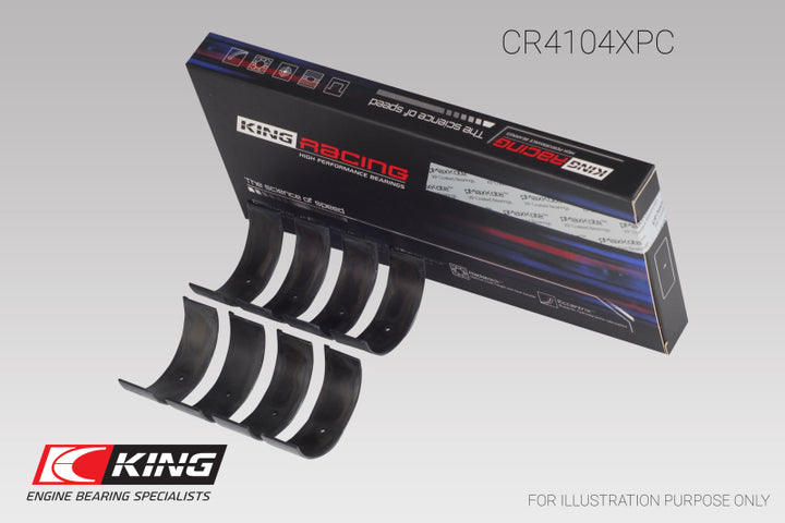 King Engine Bearings Audi/VW 83-03 1.6L/1.8L/2.0L Performance Coated Rod Bearing Set - Bull Strap
