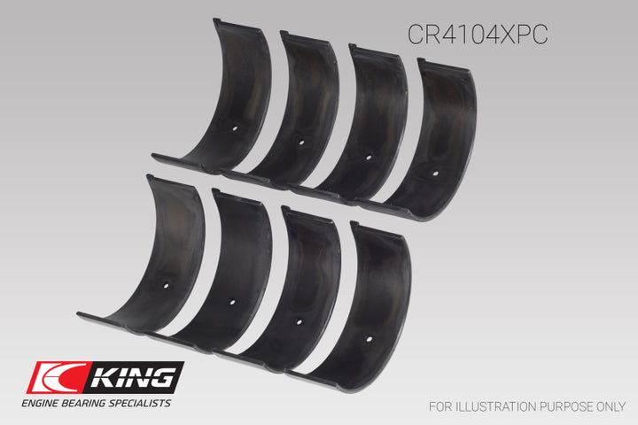 King Engine Bearings Audi/VW 83-03 1.6L/1.8L/2.0L Performance Coated Rod Bearing Set - Bull Strap