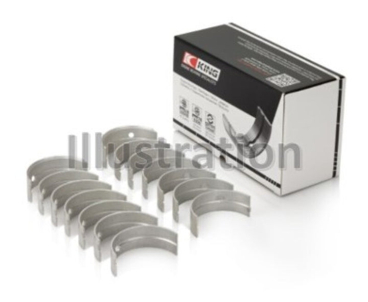 King Engine Bearings Audi/Volkswagen ABV/AES/AUE Crankshaft Main Bearing Set (Set of 7) - Size STD - Bull Strap