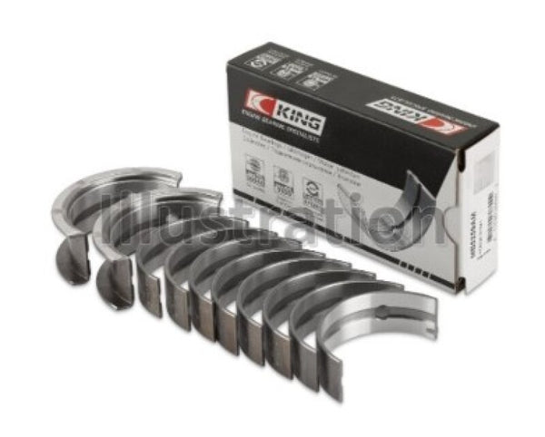 King Engine Bearings Chrysler 148/148 Turbo DOHC 16V/Jeep 148 DOHC 16V Main Bearing Set - Size STD - Bull Strap