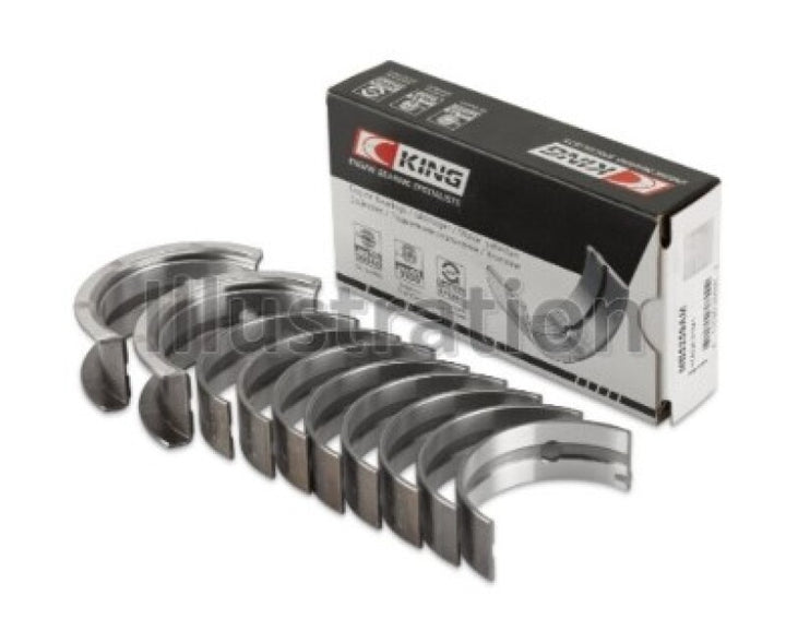 King Engine Bearings Chrysler 148/148 Turbo DOHC 16V/Jeep 148 DOHC 16V Main Bearing Set - Size STD - Bull Strap